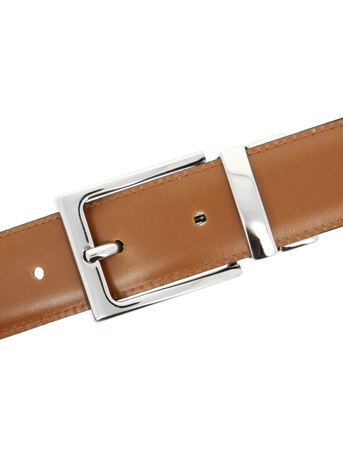 Cinturón reversible camel y marrón - James