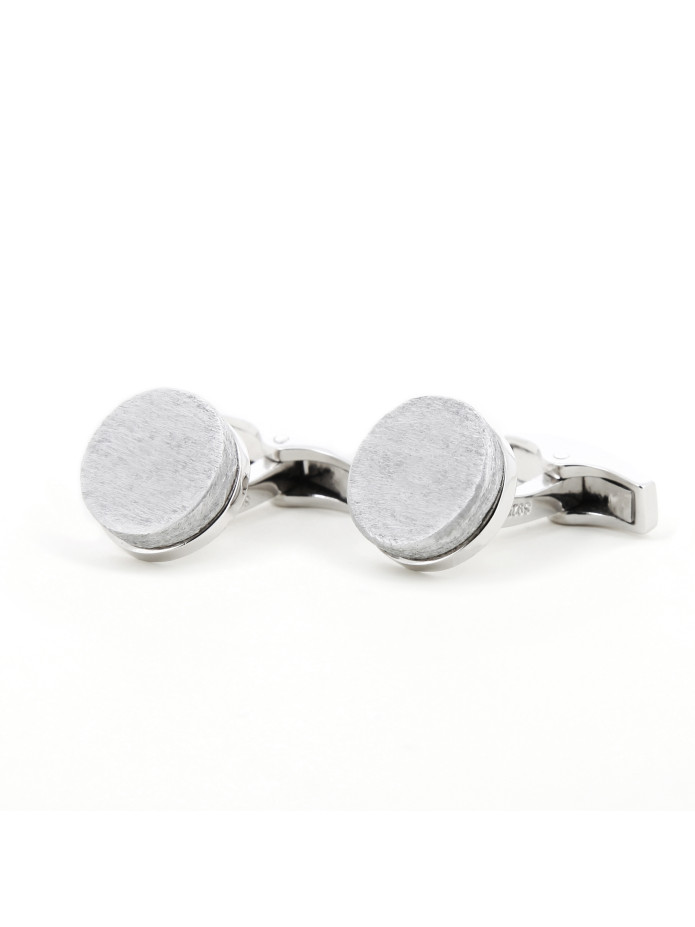 Boutons de manchette en argent massif et bombes recyclées - Ban Naphia