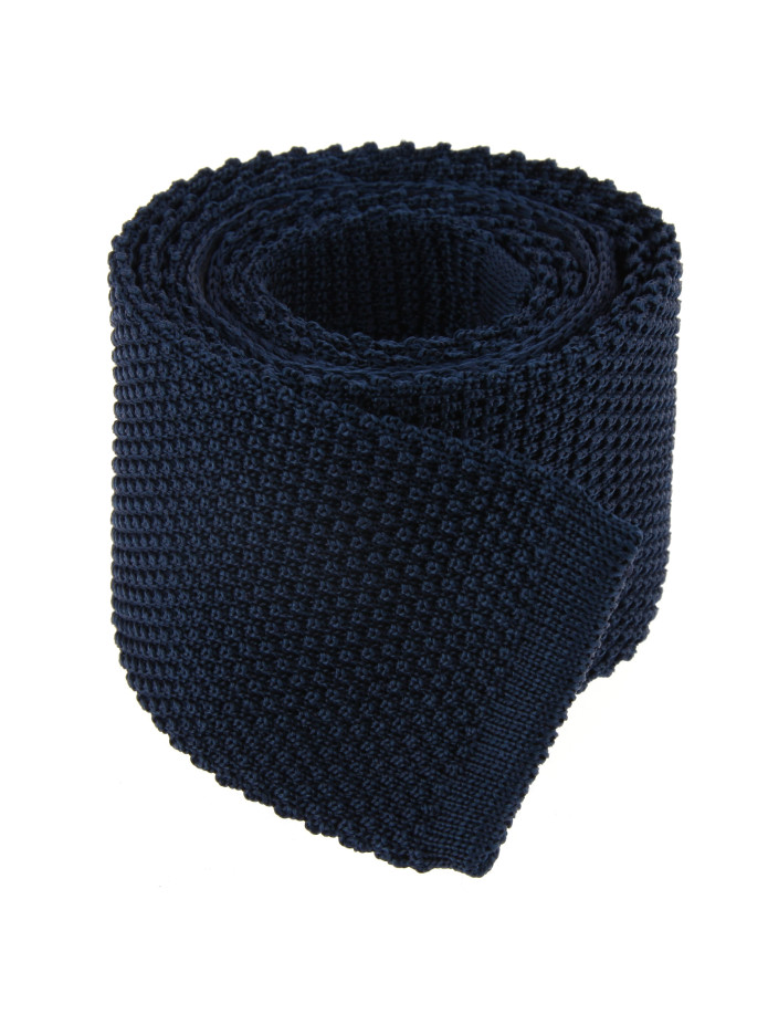 Corbata de punto azul marino - Monza