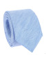 Corbata azul cielo de seda y lino trenzados Bérgamo