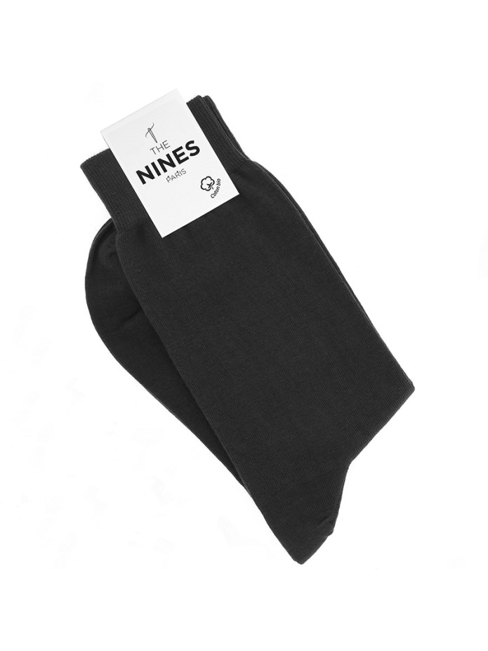 Calcetines de algodón orgánico gris antracita