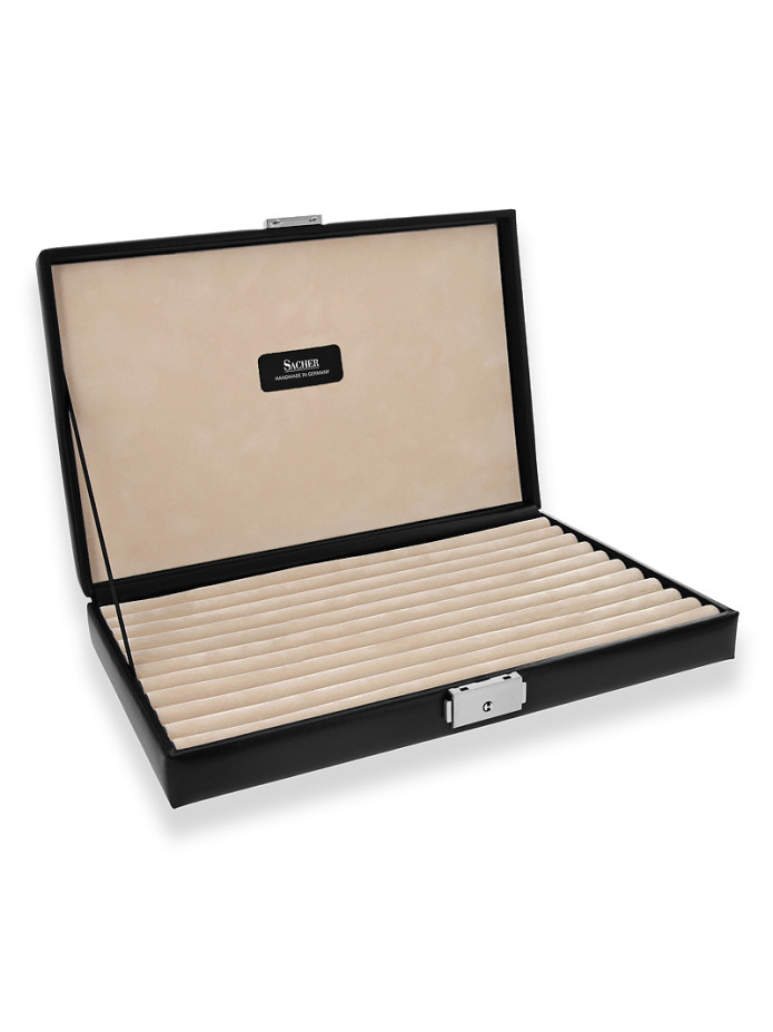 Estuche de gemelos de cuero de gran formato