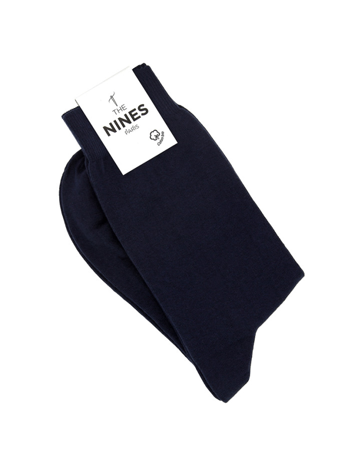 Calcetines de algodón orgánico azul marino