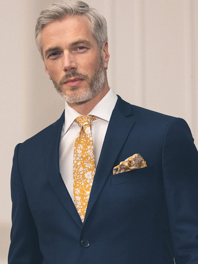 Camisa de ceremonia con cuello italiano y puños franceses