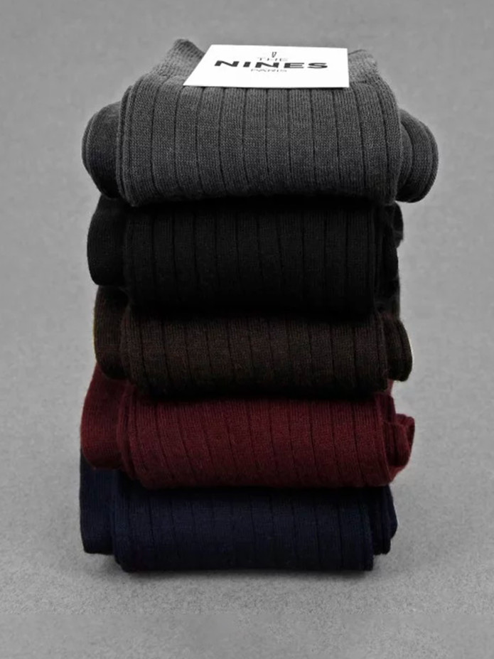 Kit semanal de 5 pares de calcetines de lana virgen