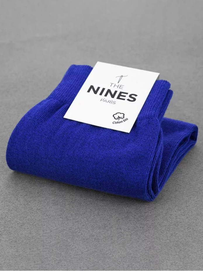 Calcetines de algodón suave azul eléctrico