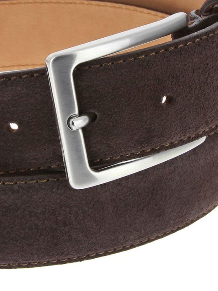 Ceinture Marron foncé en cuir suédé - Lino