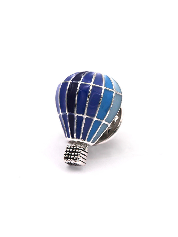 alfileres globo aerostático azul