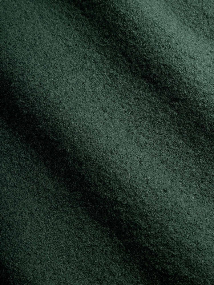 Surchemise en laine bouillie verte