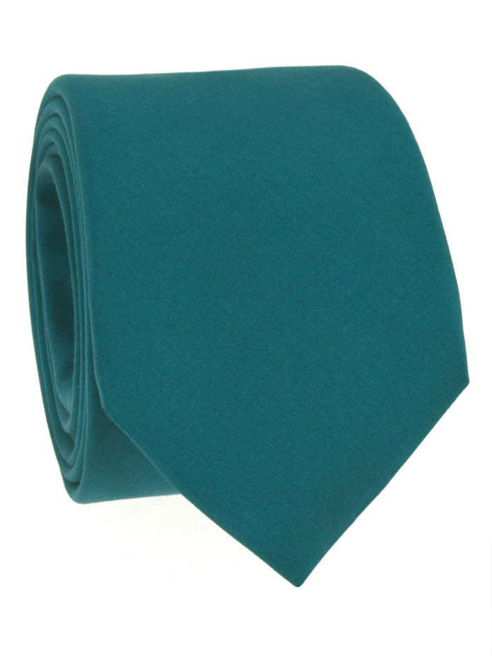 Corbata azul petróleo de seda Amalfi