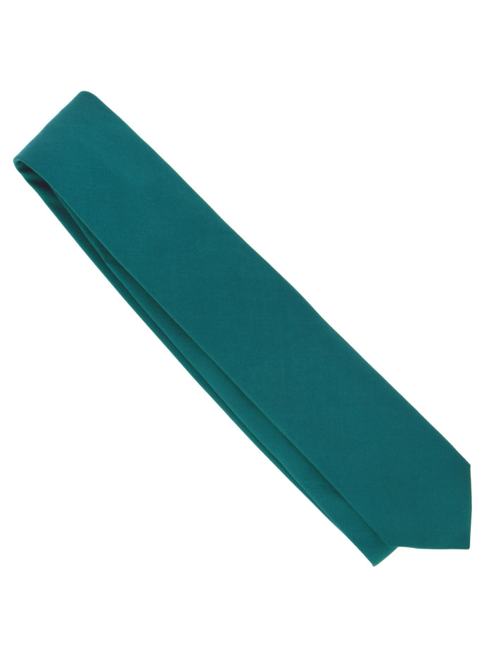 Corbata azul petróleo de seda Amalfi