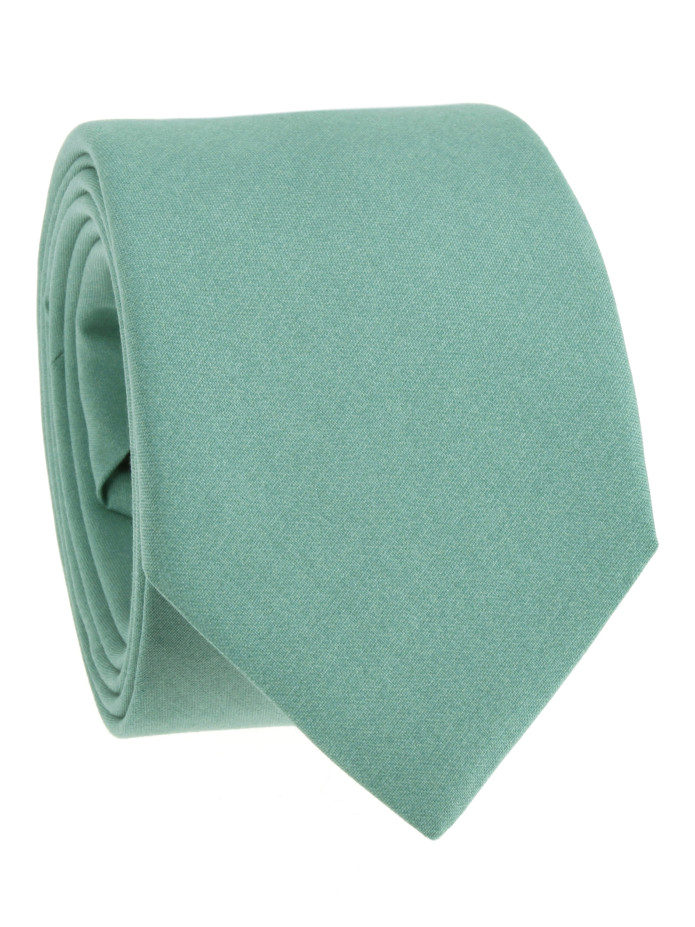 Corbata verde menta en seda Amalfi
