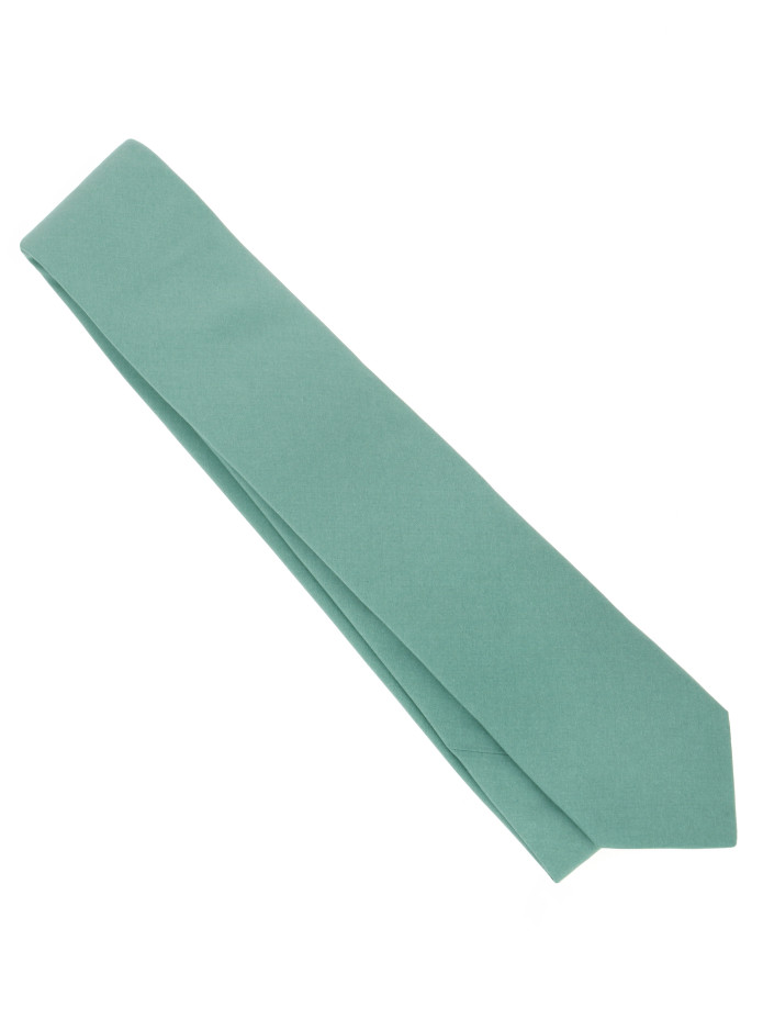 Corbata verde menta de seda Amalfi
