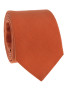 Corbata naranja tierra batida de seda Amalfi
