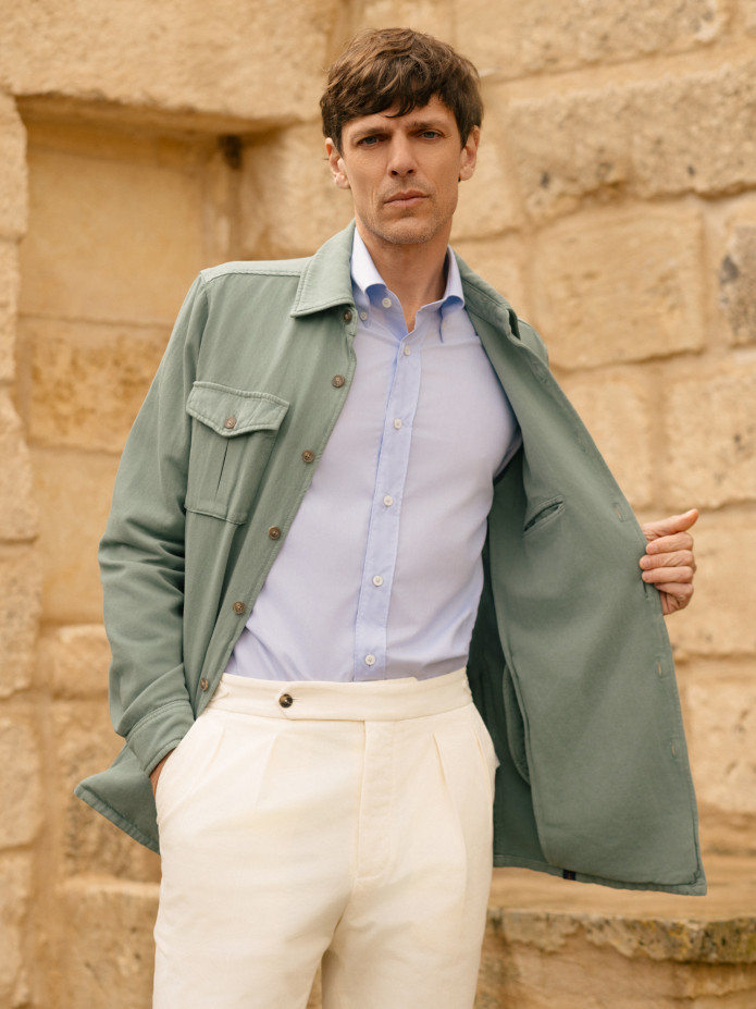 Pantalón de pinzas crudo Bilbao