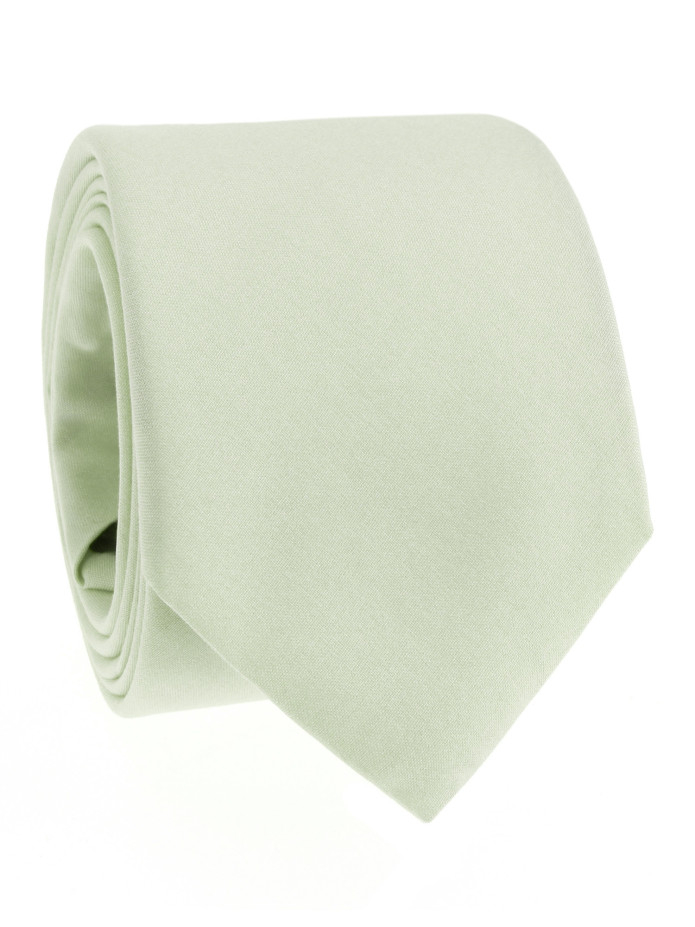 Corbata verde almendra en seda Amalfi