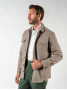 Sobrecamisa de lana hervida beige