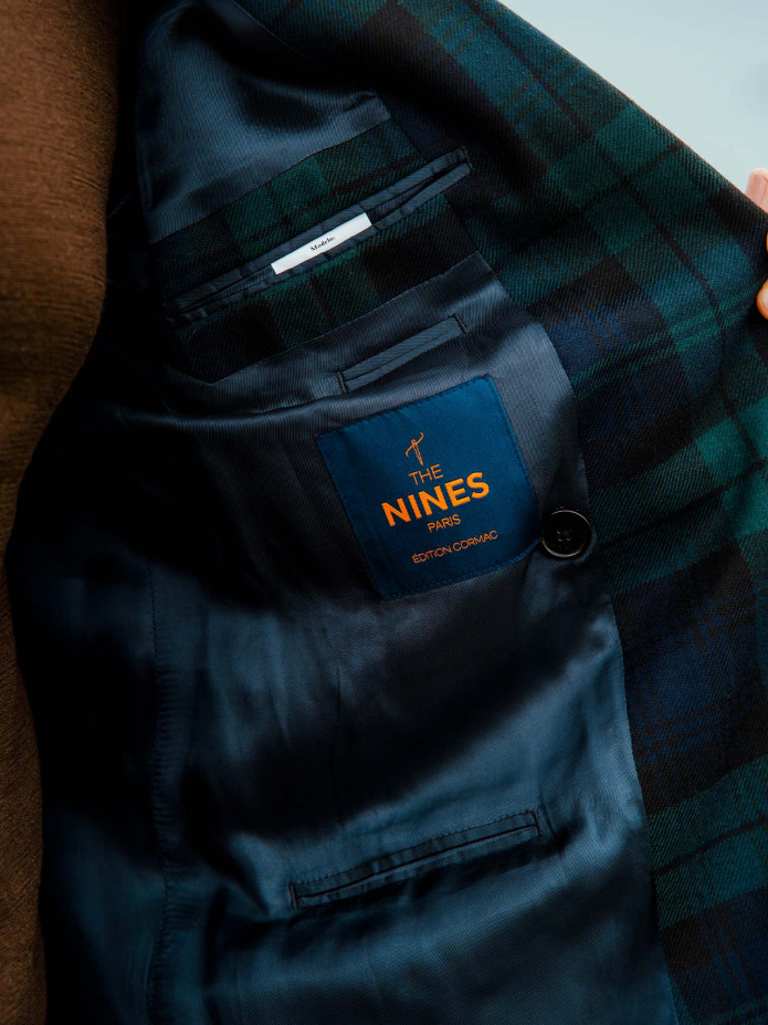 Blazer cruzado de tartán Glaz