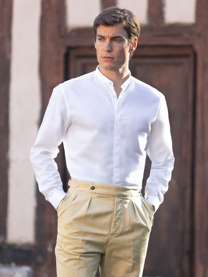 Pantalón de pinzas beige - Bilbao