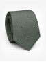 Corbata de seda verde cedro Bari
