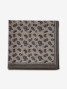 Pañuelo de bolsillo de lana beige con motivos cachemira