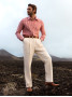 Pantalón de tiro alto crudo - Faro