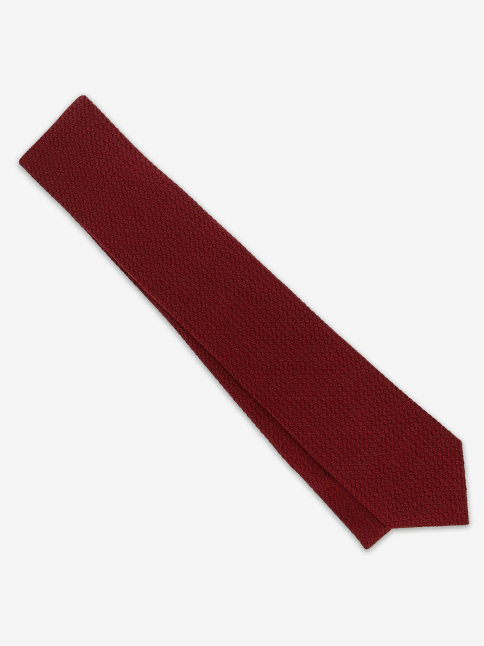 Corbata grenadine de seda burdeos Grenadines III