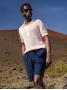 Short de talle alto azul marino - Litha