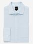 Camisa cuello italiano en oxford orgánico azul cielo