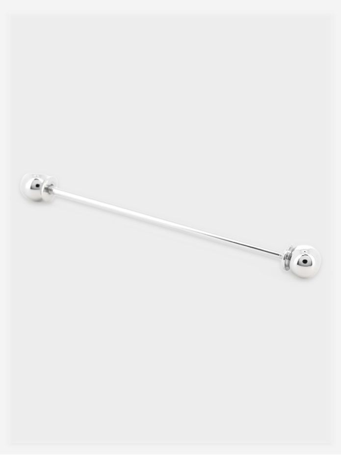 Alfiler de cuello plateado