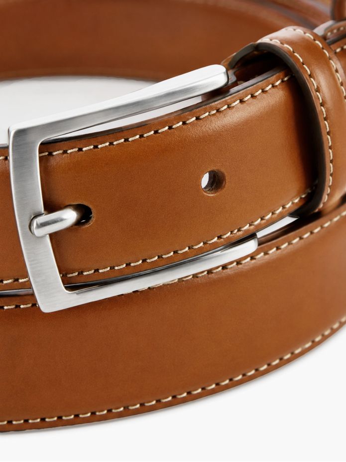 Cinturón de cuero camel Ugo