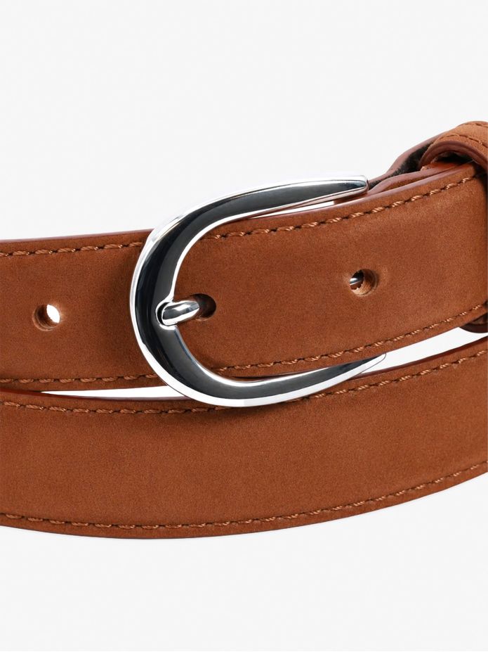 Cinturón fino marrón de nubuck - Gab