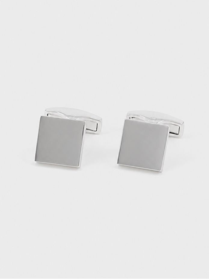 Gemelos cuadrados de plata maciza Kiruna V