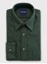 Camisa de cuello francés en franela verde bosque