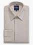 Camisa de cuello francés inarrugable en Royal Oxford marrón