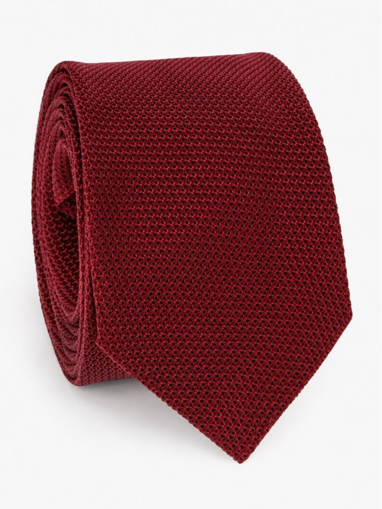 Corbata de granadina de seda burdeos Grenadines IV