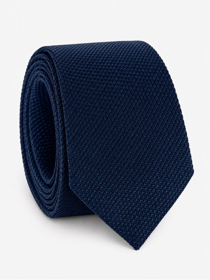 Corbata de granadina de seda azul noche Grenadines IV