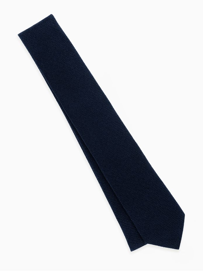 Corbata de seda grenadine azul marino Grenadines IV