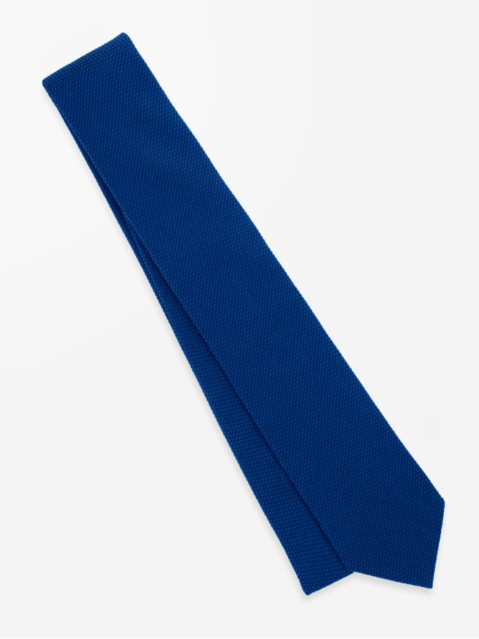 Corbata de grenadina de seda azul Grenadines IV