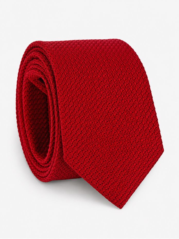 Corbata de seda roja de grenadine Grenadines III