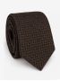 Corbata de lana trenzada marrón