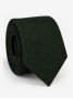 Corbata de lana trenzada verde