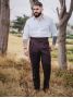 Pantalón de traje gurkha burdeos Dharan