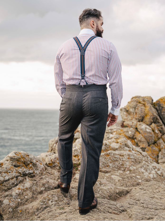 Pantalón de traje gurkha gris Dharan