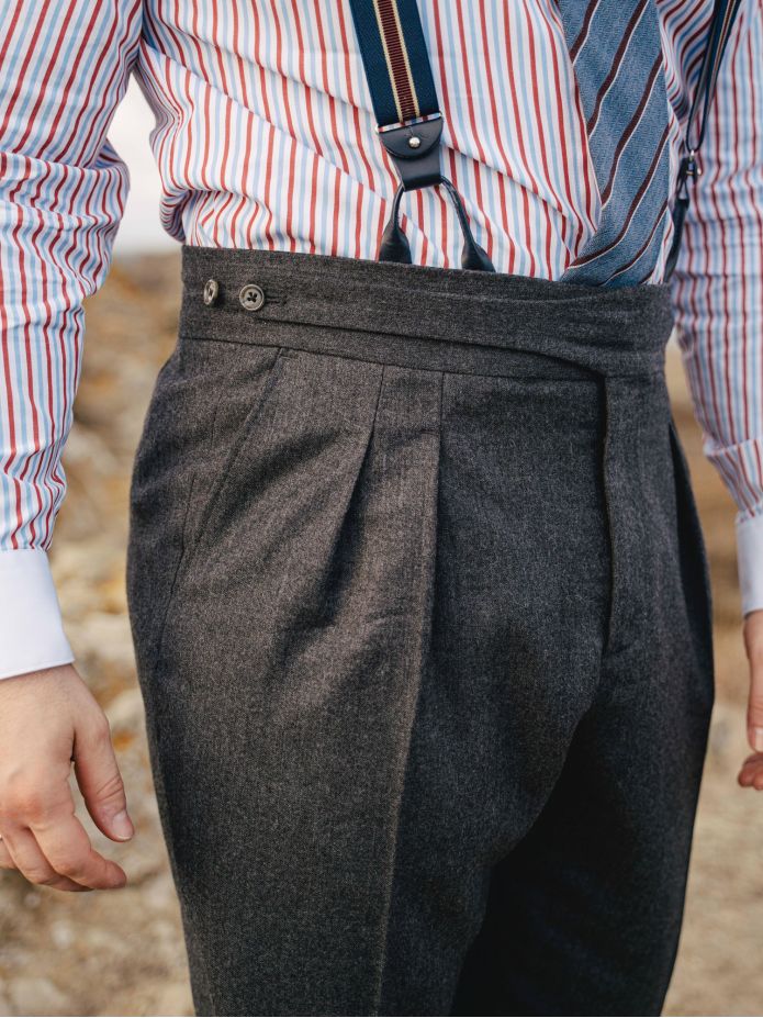 Pantalón de traje gurkha gris Dharan