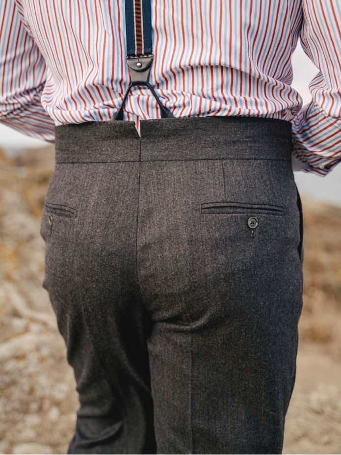 Pantalón de traje gurkha gris Dharan