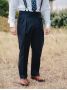 Pantalón de traje gurkha azul marino Dharan