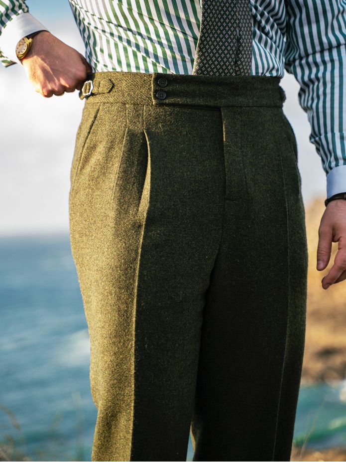 Pantalón de traje en verde loden Kildare