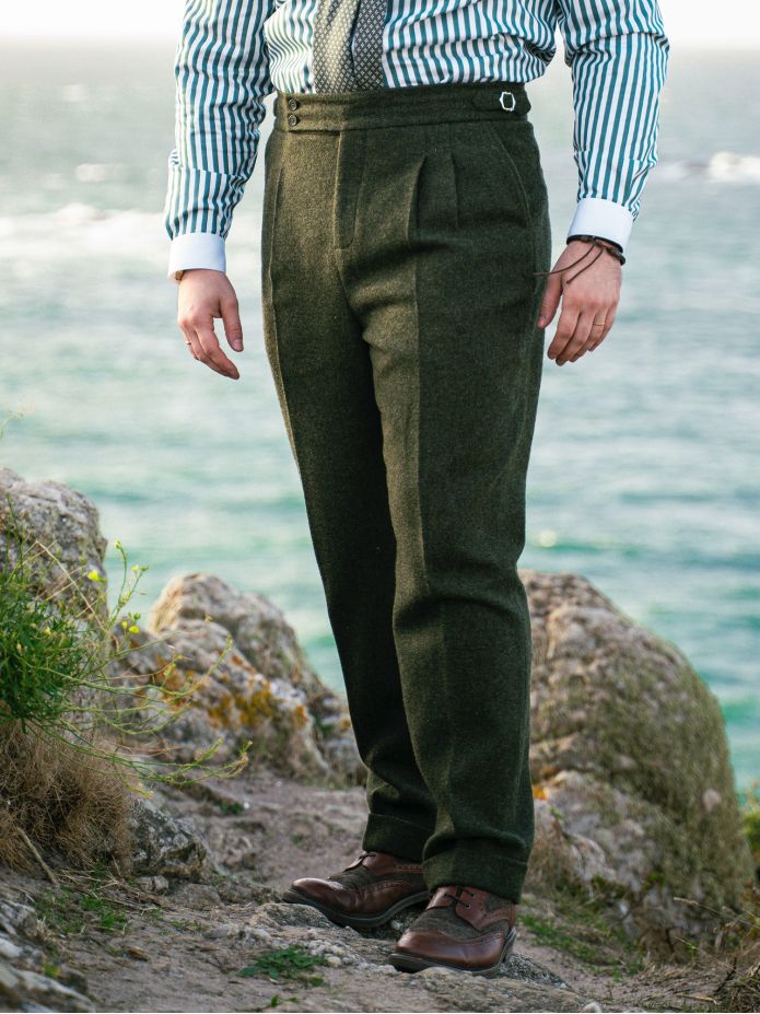 Pantalón de traje en verde loden Kildare