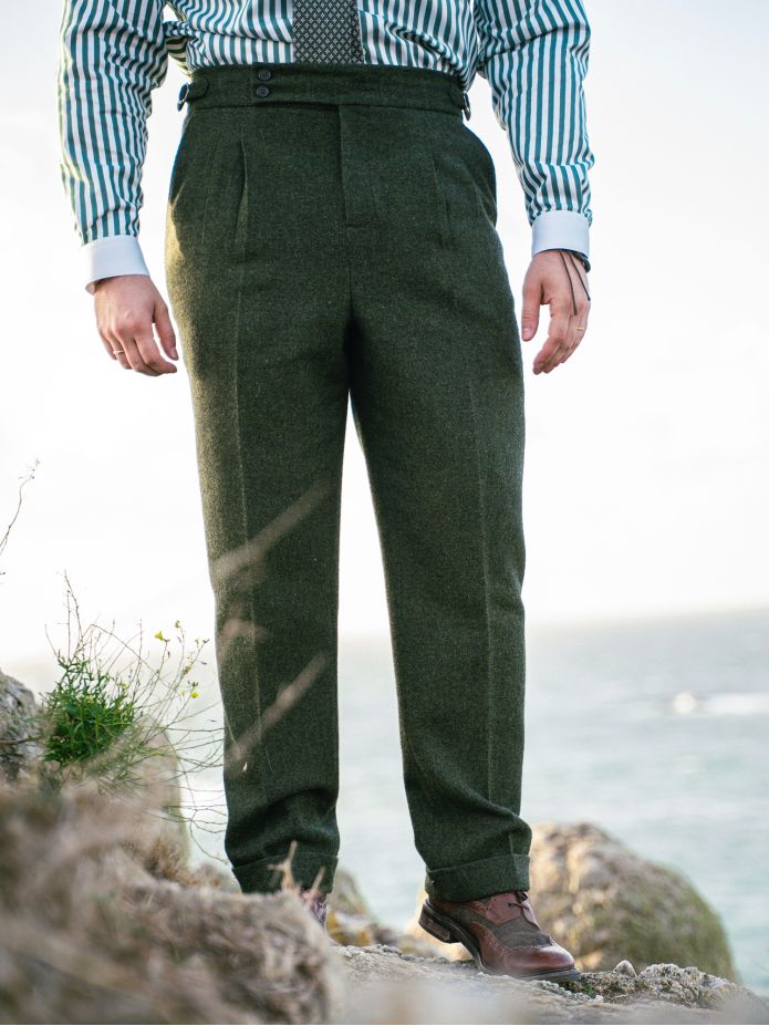 Pantalón de traje en verde loden Kildare
